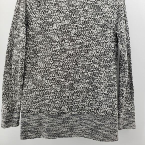 Lou & Grey Minimalist Coz Luxe Mix Knit Cowl Neck Marled Heather Grey Sweater S - Picture 8 of 9